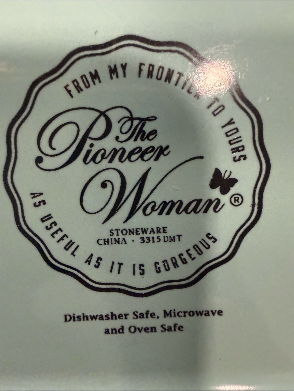 Pioneer Woman Cow Stoneware Square Baking Dish Casserole Pan Floral 9x9 - Picture 6 of 6